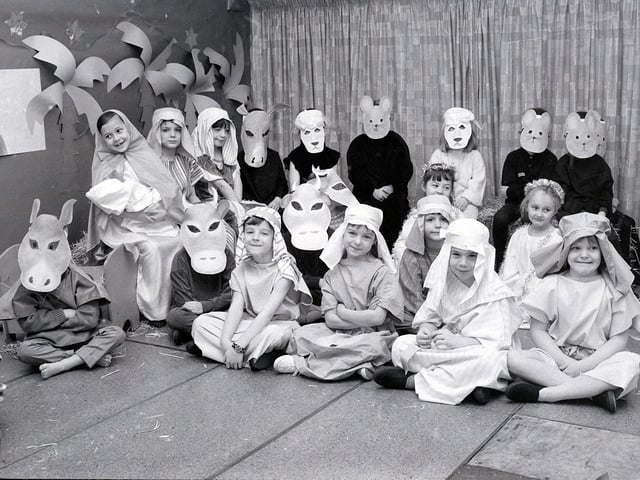 Peafield Lane School nativity in 1976.