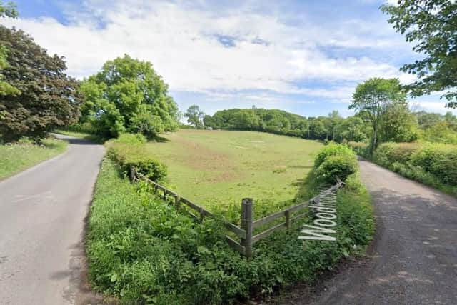 The proposed site is at Radfords Farm in Dawgates Lane, Skegby, with Dawgates Lane to the west and Woodhouse Lane to the south-east.