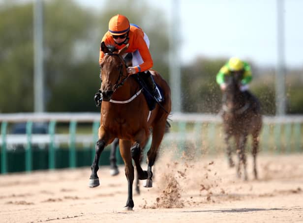 Jane Elliott rides a winner at Southwell in April. (Photo by Tim Goode - Pool/Getty Images)