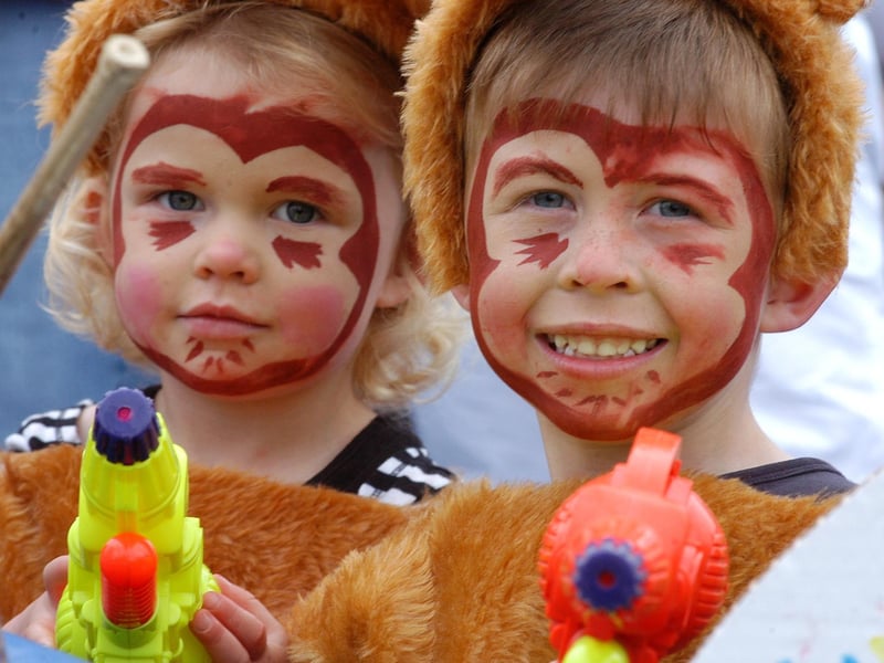 Water pistols added to the rain today as youngsters fired water in 2007.