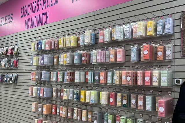 There is a wide selection of wax melts with a range of popular fragrances