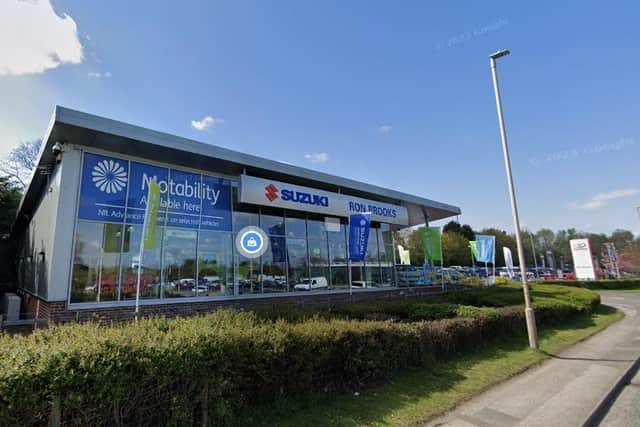 The Ron Brooks car dealership on Oak Tree Lane, Mansfield. (Picture: Google Earth.)