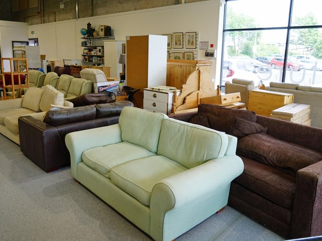 Take a look inside at some of the pre-loved furniture available.