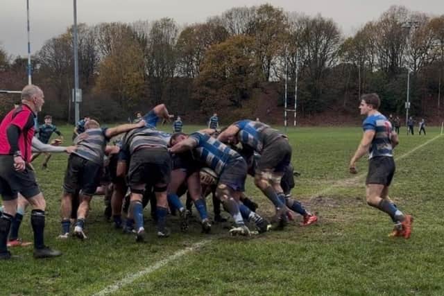 Mansfield action against Syston IIs on Saturday.