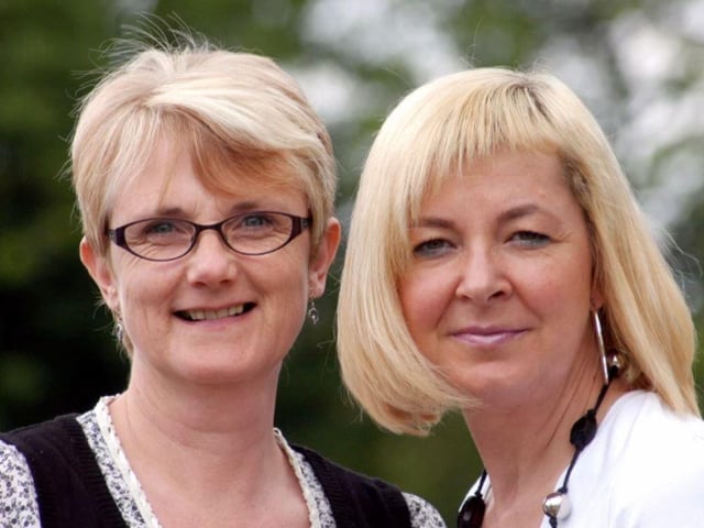 Janet Tilford and Nicola Morgan celebrated 25 years service at the school in 2009.