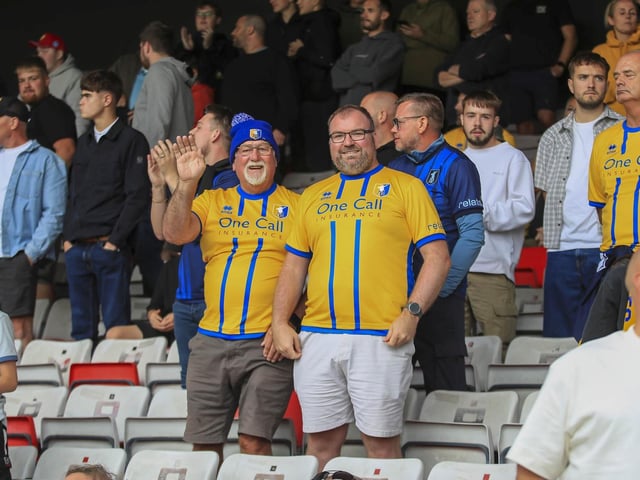 Nathan Moriah-Welsh scored eight minutes from time to rescue a point for Mansfield Town.