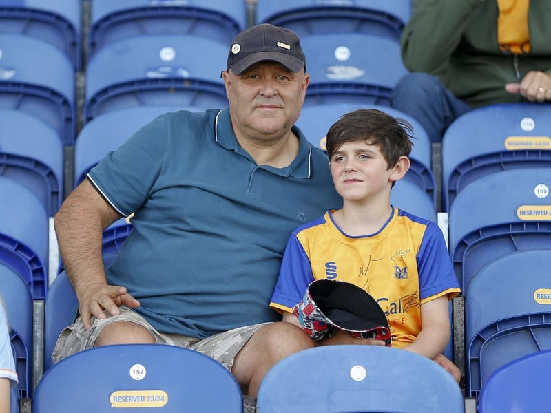 Mansfield Town fans ahead of the draw with Bradford City.