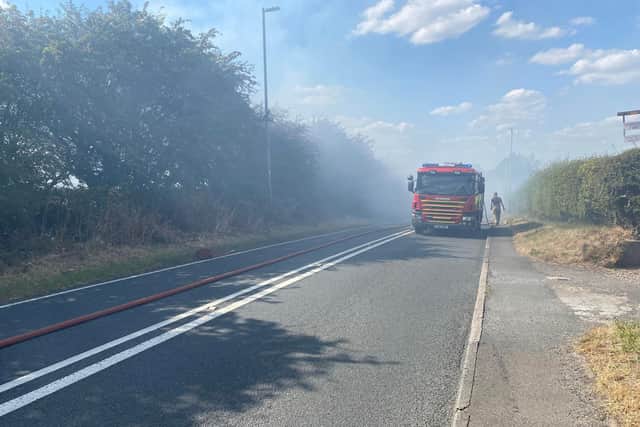 Firefighters are currently at the scene
