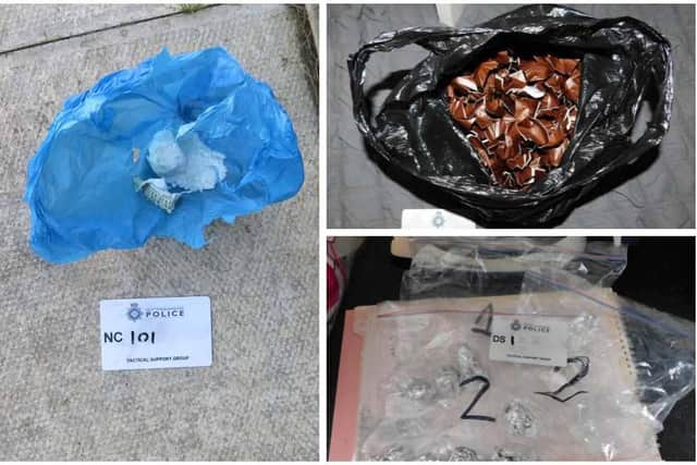 Some of the drugs recovered during the raids