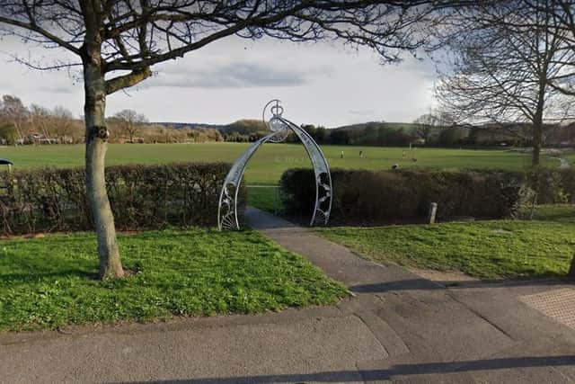 The incident took place at Brinsley Recreation Ground last night.