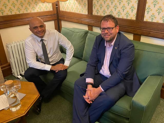 Mark Fletcher MP had a meeting with Health Secretary, Sajid Javid MP.