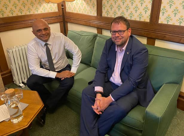 Mark Fletcher MP had a meeting with Health Secretary, Sajid Javid MP.