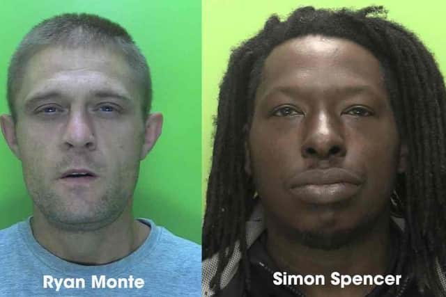 Ryan Monte and Simon Spencer are wanted by police in connection with separate shoplifting offences