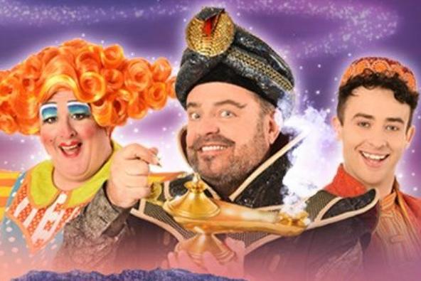 Cold Feet and The Masked Singer's John Thomson stars as Abanazar alongside award-winning best dame Morgan Brind, in Aladdin at Derby Arena this year. The show will run from December 9 to December 31.