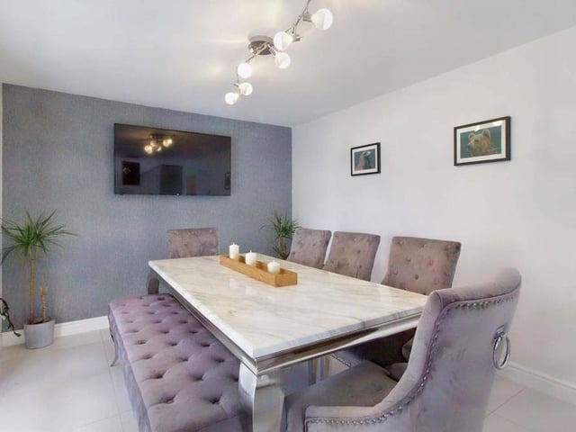 Dinner will soon be served, and there hardly be a more delightful spot for it within the open-plan kitchen/dining room.