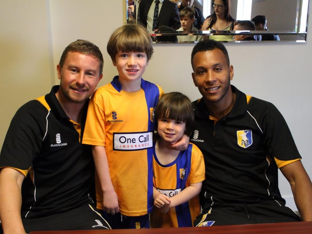 George and Malachy Green meet their heros Jamie McGuire and Matt Green.