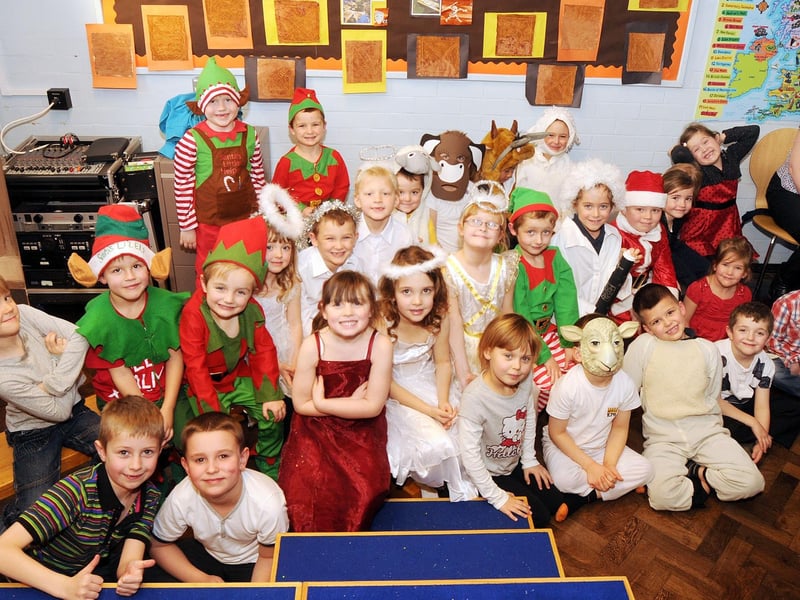 Pupils from Kingsway Primary School who took part in their Christmas play 'Star of Wonder' in 2012.