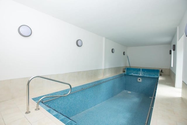One reliable mark of how luxurious a property is has to be an indoor swimming pool. So the Worksop house passes with flying colours.
