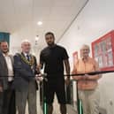 Former England footballer Tom Huddlestone cuts the opening ribbon to officially open the new centre. (Photo by: Ashfield Council)