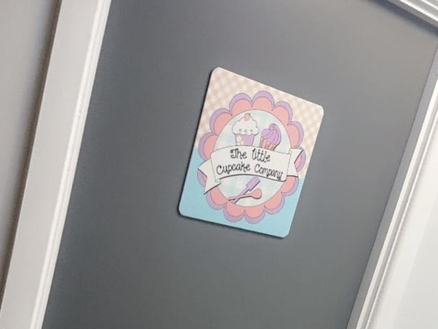 A closer look at The Little Cupcake Company logo.