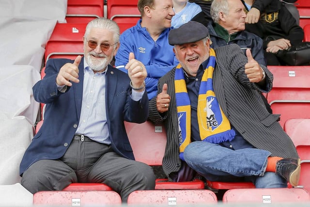 Some of the Mansfield Town fans at Salford.