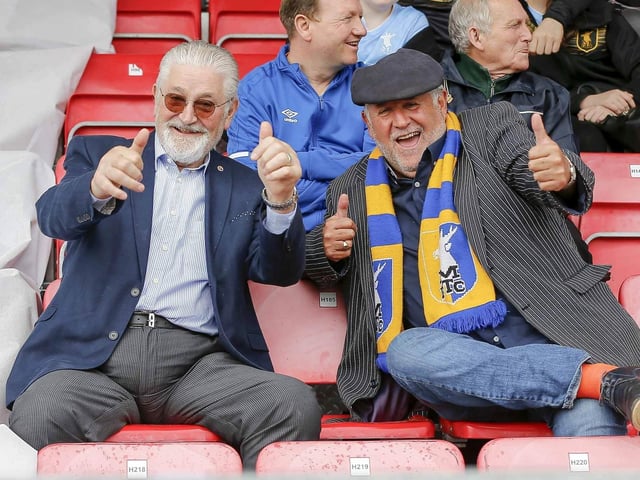 Some of the Mansfield Town fans at Salford.