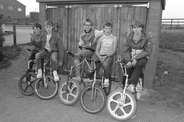 This group of Kirkby boys are pictured enjoying time with their mates.