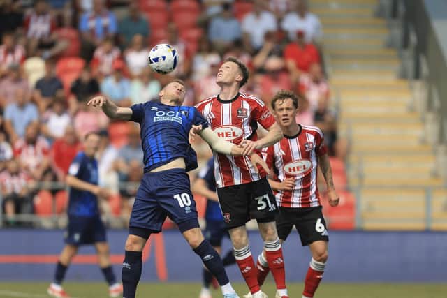 Action during the Sky Bet League 1 match against Exeter City FC at St James Park, 16 Aug 2025   Photo credit : Chris & Jeanette Holloway / The Bigger Picture.media