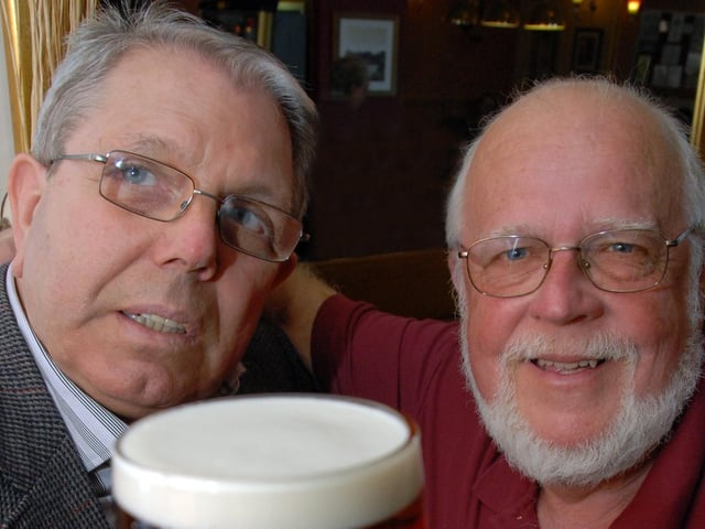 Mansfield and Ashfield CAMRA launched their 21st Mansfield Beer and Cider Festival and the second Mini Beer Festival at The Rufford Pub in Mansfield in 2012. Pictured is MP Sir Alan Meale with CAMRA Press and Publicity Officer Keith Wells during the event.