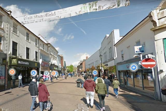 West Gate, Mansfield town centre.