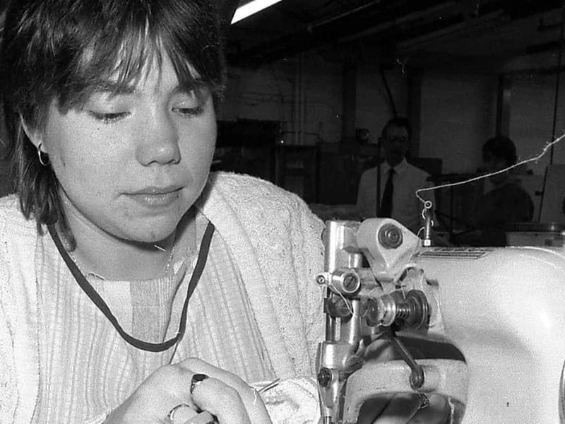 1985 and Kirkby's Richard Roberts knitwear factory.