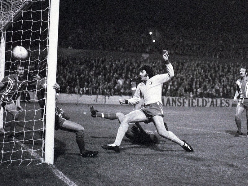 Ray Clarke during a game against Coventry City in 1975.