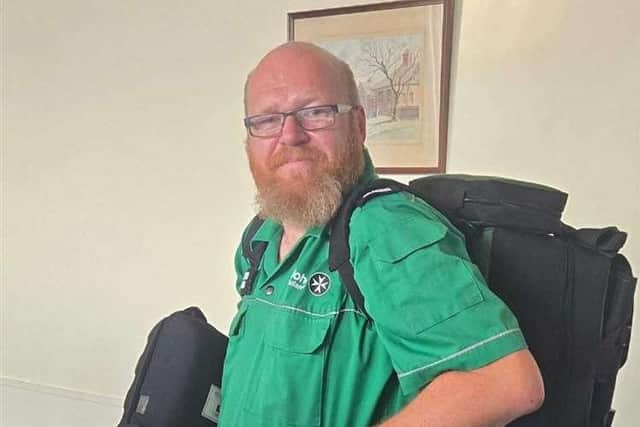 David Daft, St John Ambulance volunteer.