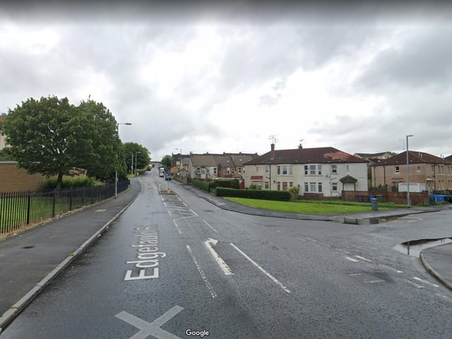 Mobile camera location on Edgefauld Road, Petershill, Glasgow
