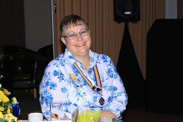President Sharlotte Somerville enjoying her night