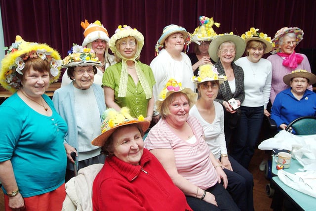Members of the Mansfield Arthritis Support Group showed off their Easter bonnets during their meeting at the Dallas Street Centre in 2008