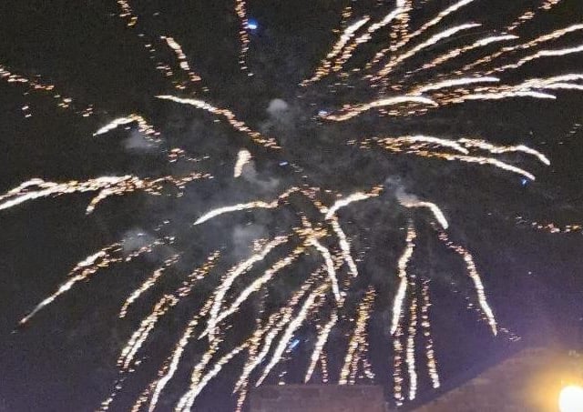 The evening ended with a spectacular fireworks display.