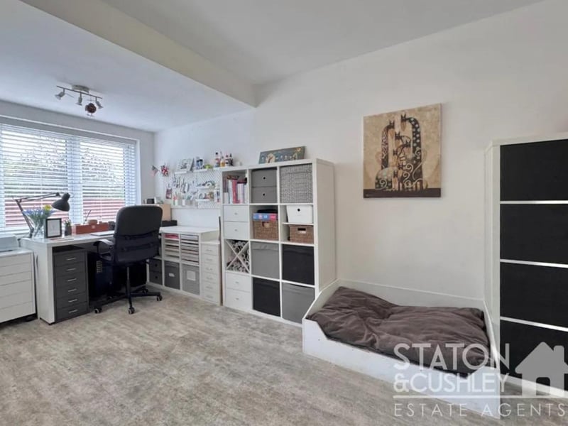 The property boasts ample space for those who need to work from home.