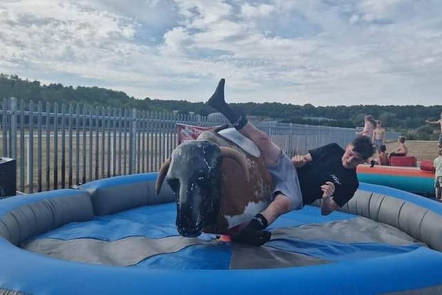 The popular rodeo horse was one of the items stolen.