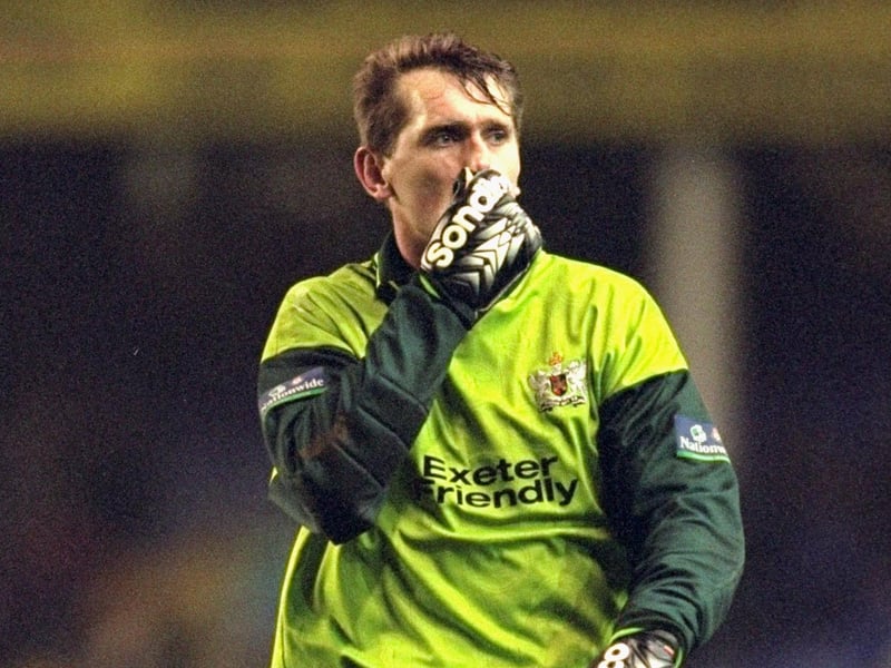 Naylor was on loan from Bristol City and went on to play for Exeter and Rushden before retiring and becoming a goalkeeping coach at clubs including Bristol Rovers and Bristol City.