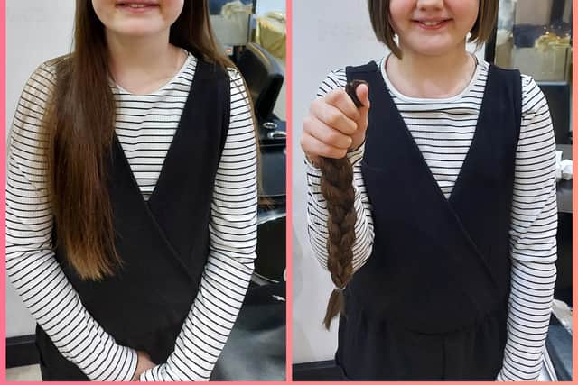Isabella Marsh - hair chop for the Little Princess Trust - she's had 14 inches cut off to donate and is currently at £1,055 in sponsorship.