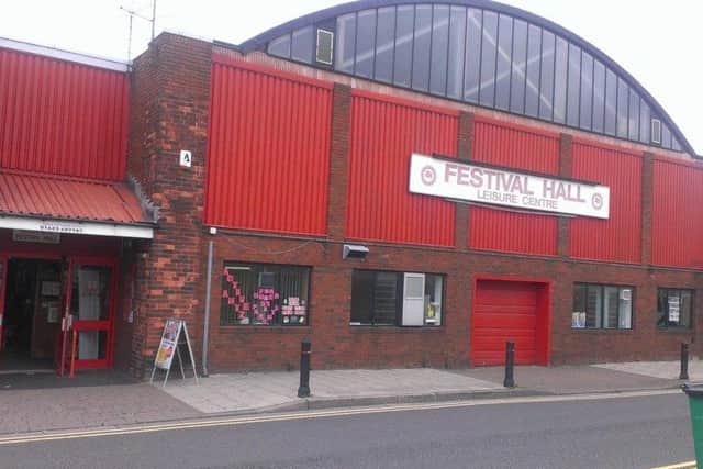 Kirkby's Festival Hall, which will be replaced by the new leisure centre.