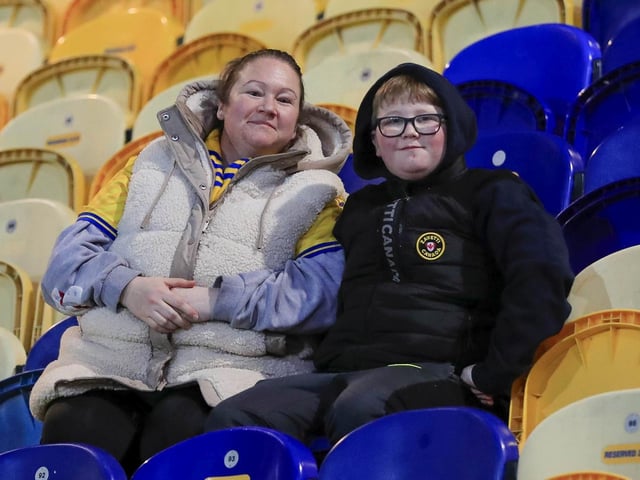 Mansfield Town fans ahead of the defeat to MK Dons.
