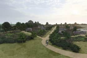 A computer-generated image of how the glamping retreat might look at Forest Farm in Farnsfield (PHOTO BY: Revolution Architecture)