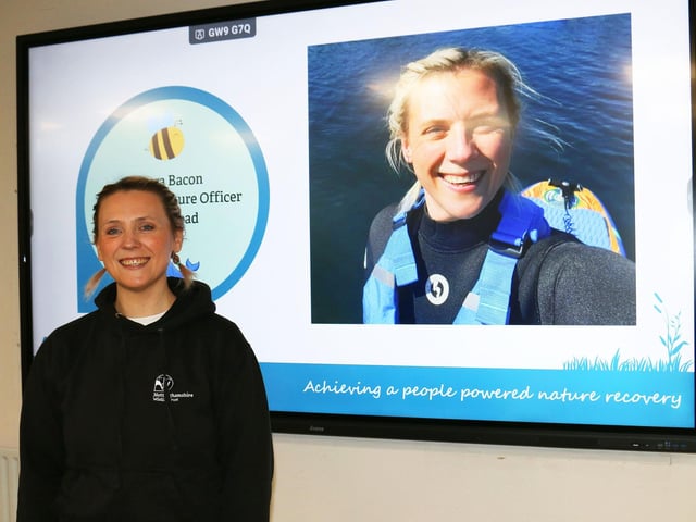 Nottinghamshire Wildlife Trust's people and nature officer Laura Bacon