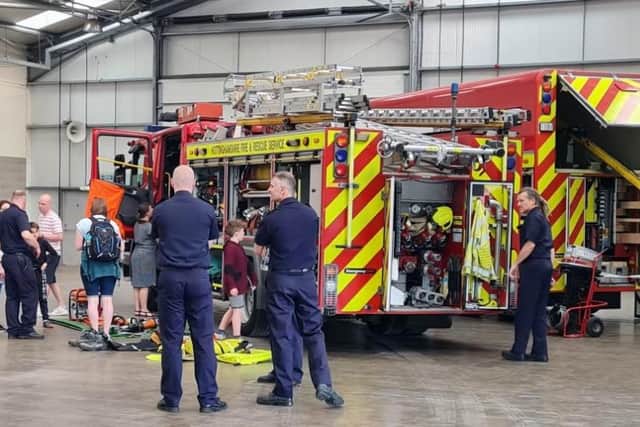 The fire service was also on hand to answer questions.