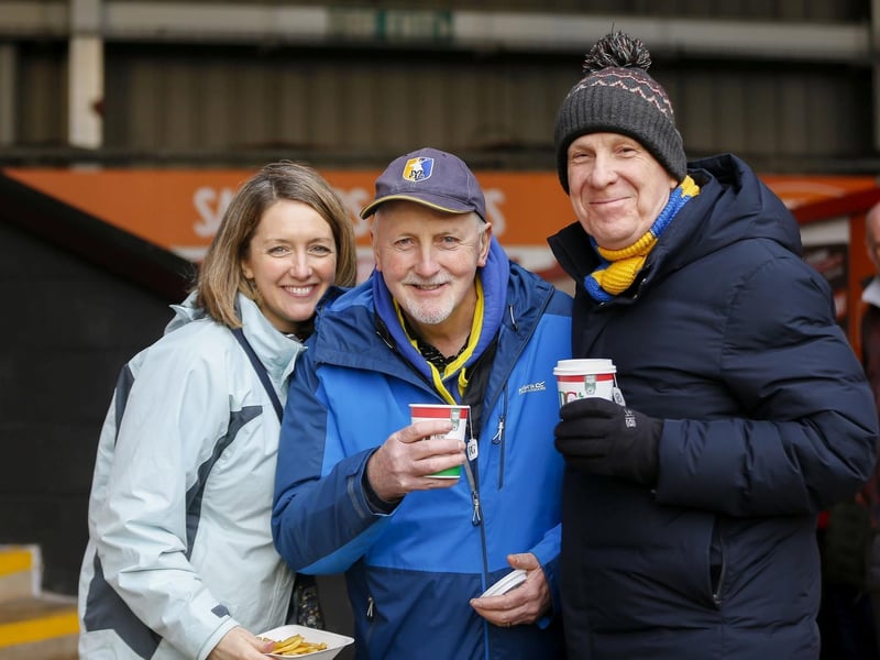 Mansfield Town fans at the defeat to Walsall.