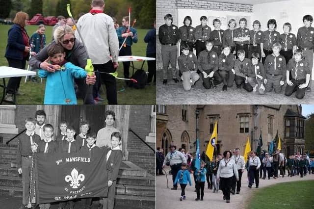 Scout and Brownie groups over the years in Mansfield and Ashfield