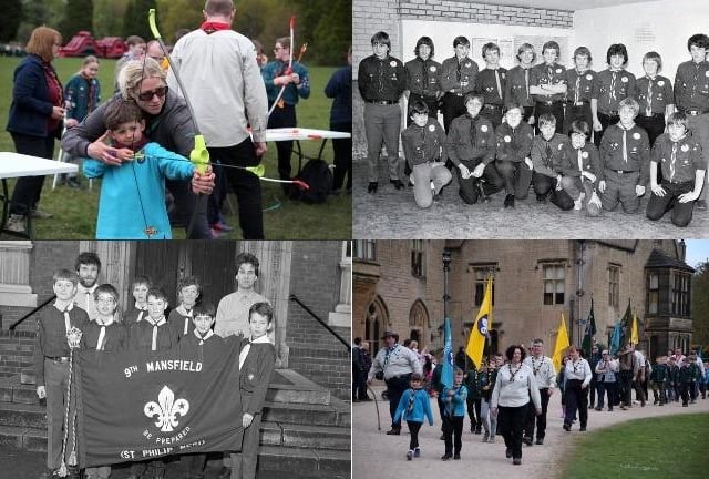 Scout and Brownie groups over the years in Mansfield and Ashfield
