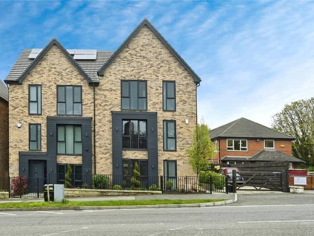 The striking external design of this four-bedroom, three-storey home at Rockcliffe Grange, Mansfield is matched by its unique, luxurious interior. It is on the market for £400,000 with Mansfield estate agents Bairstow Eves.
